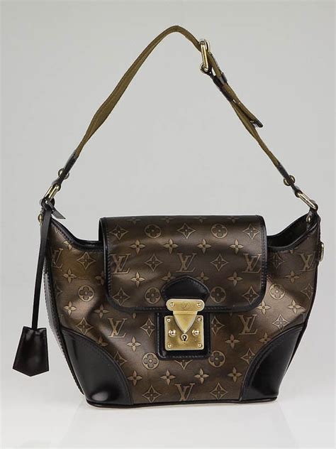 LOUIS VUITTON Monogram Embossed Sergent PM Bronze